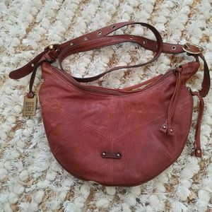 FRYE Belle Bohemian Crossbody Whiskey